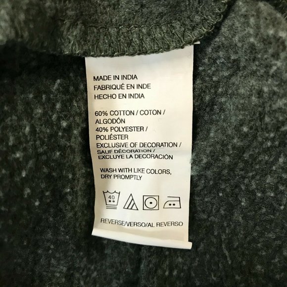 G.H. Bass & Co. Men's Fleece Green Pullover Sweatshirt M - Picture 4 of 6